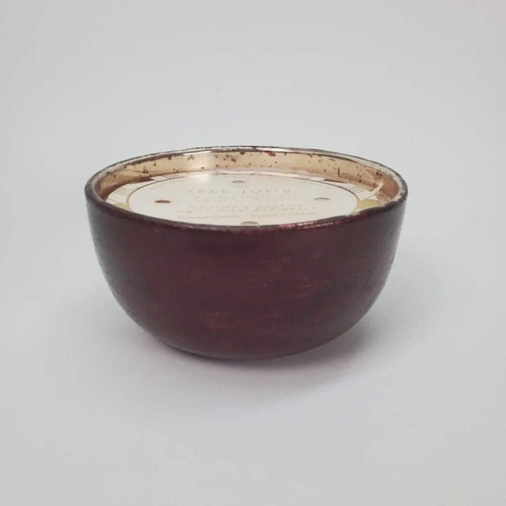 Tres Jolis Holiday Citrus 4-Wick Soy Blend Scented Candle 21.2 oz Red Glass Bowl